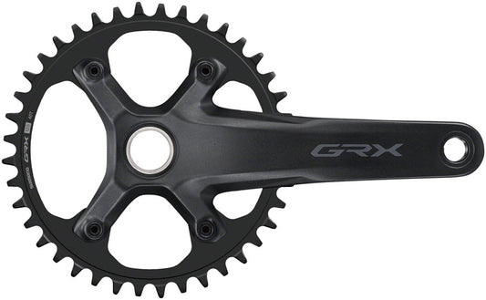 Shimano GRX FC-RX610-1 Crankset - 165mm 12-Speed 40t 110 BCD Hollowtech II Spindle Interface BLK