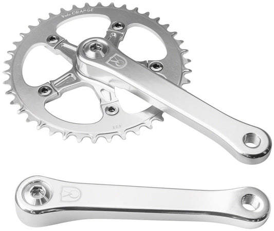 Velo Orange 1-Speed Crankset - 165mm 42t Square Taper JIS Spindle Interface Polished Aluminum