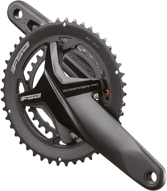 FSA Gossamer Pro Crankset 2x 46/30T Chainrings 170mm Arm Length 120/90BCD 386EVO Spindle – BLK