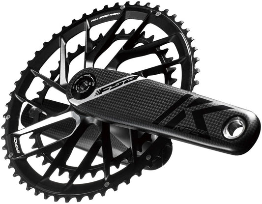 FSA K-Force Team Edition Crankset 2x 50/34T Chainrings 165mm Arm Length Direct Mount Interface 386EVO Spindle Shimano 12-Speed – BLK