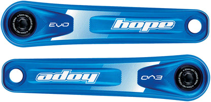 Hope Evo Crankset - 170mm Direct Mount 30mm Spindle For 135/142/141/148mm Rear Spacing Blue