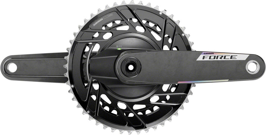 SRAM Force AXS Power Meter Crankset - 165mm 12-Speed 46/33t Thread Mount 8-Bolt PM Spider DUB Spindle Carbon E1