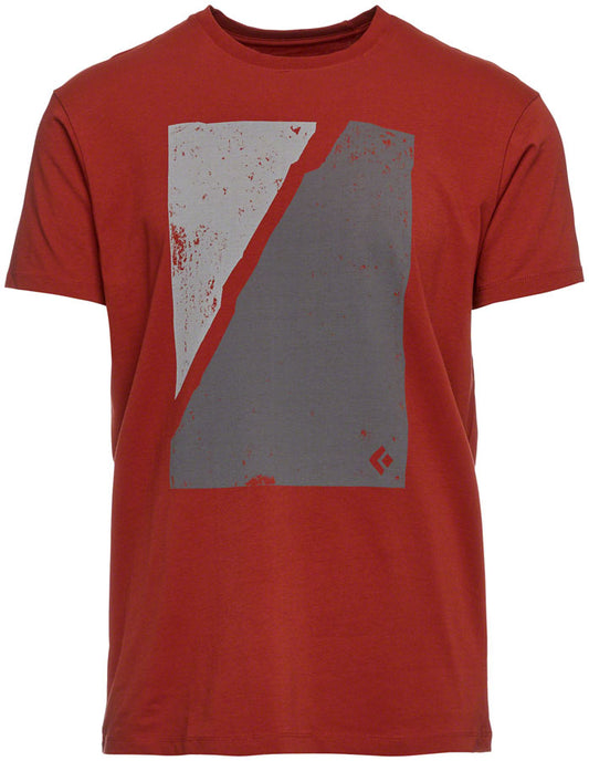 Black Diamond Block Print Mountain Tee - Red Rock Mens Small