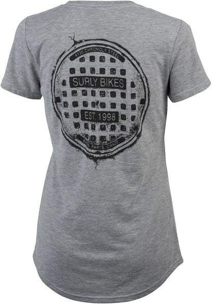Surly The Ultimate Frisbee Womens T-Shirt - Gray X-Large