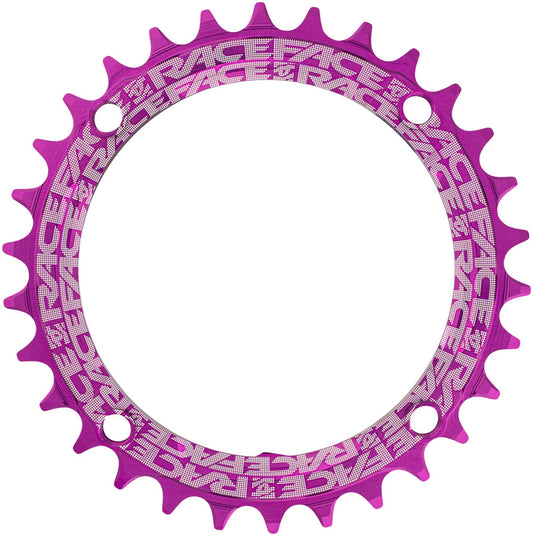 RaceFace 1x Narrow Wide Chainring - 30t 104 BCD 10-12 Speed 7075 Aluminum Purple