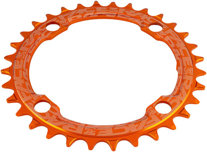 RaceFace 1x Narrow Wide Chainring - 32t 104 BCD 10-12 Speed 7075 Aluminum Orange
