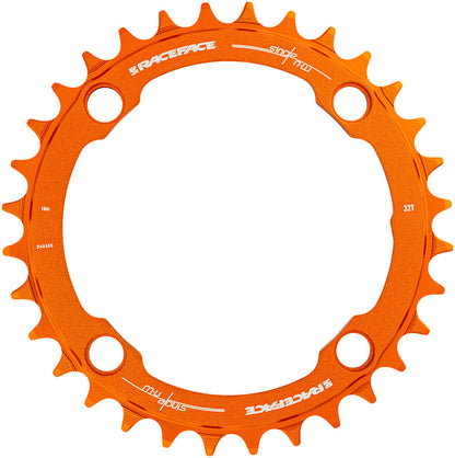 RaceFace 1x Narrow Wide Chainring - 32t 104 BCD 10-12 Speed 7075 Aluminum Orange