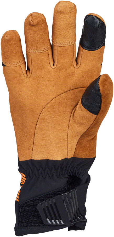 45NRTH 2024 Sturmfist 5 LTR Leather Gloves - Tan/Black Full Finger Small