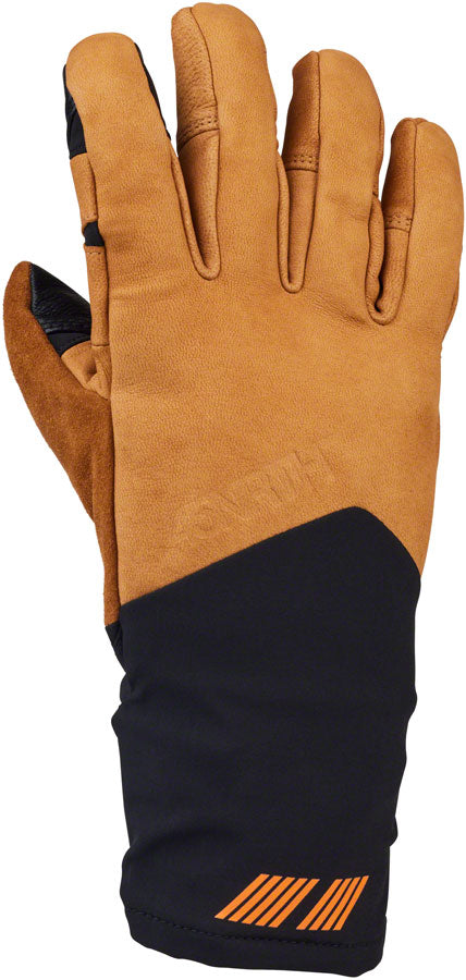 45NRTH 2024 Sturmfist 5 LTR Leather Gloves - Tan/Black Full Finger Small