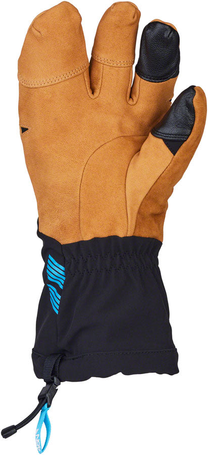 45NRTH 2024 Sturmfist 4 LTR Leather Gloves - Tan/Black Lobster Style Large