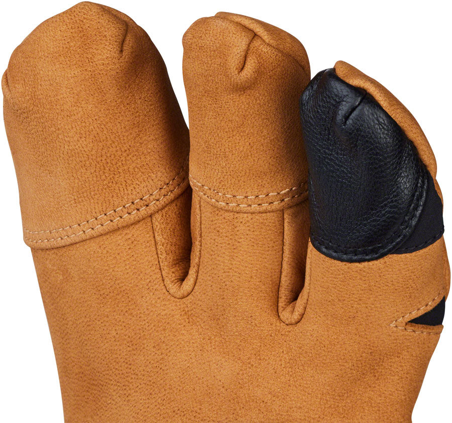45NRTH 2024 Sturmfist 4 LTR Leather Gloves - Tan/Black Lobster Style X-Large