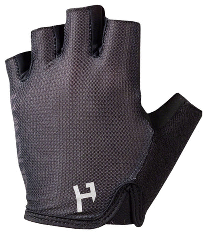 Handup Shorties Gloves - Solid Black Short Finger Medium