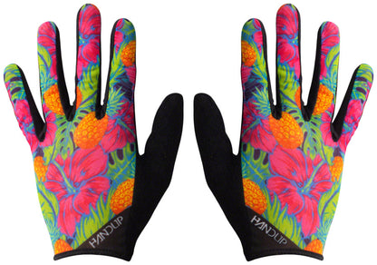 Handup Vented Gloves - Pineapples Carribbean Full Finger Small
