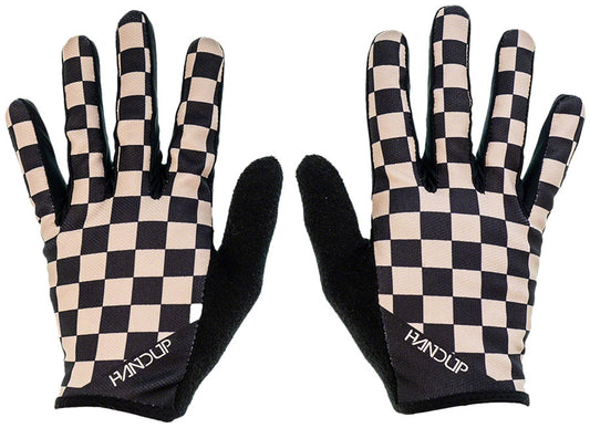 Handup Most Days Gloves - Checkered Black/Tan Large