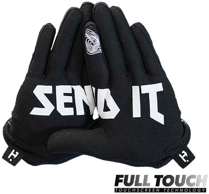 Handup Vented Gloves - Topo Map Black Large