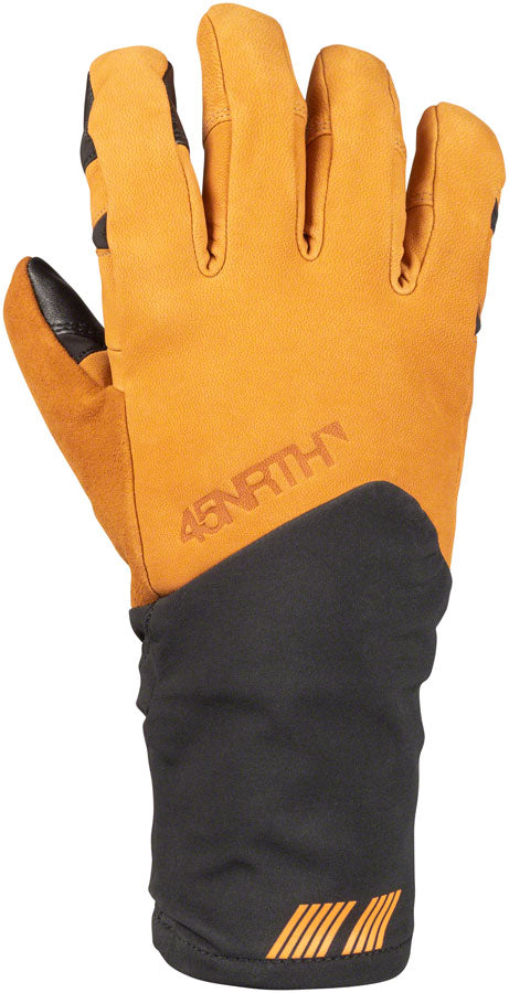 45NRTH 2023 Sturmfist 5 LTR Leather Gloves - Tan/Black Full Finger Large