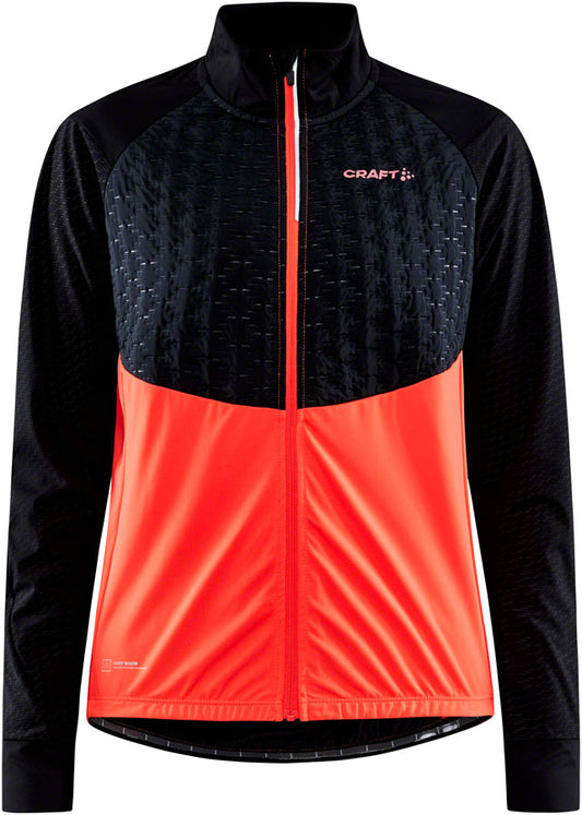 Craft ADV Bike Lumen Subz Jacket - Black/Shock Women's Medium