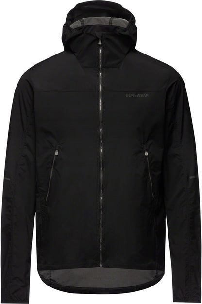 Gorewear Fernflow Hooded Windbreaker - Black Men's X-Large