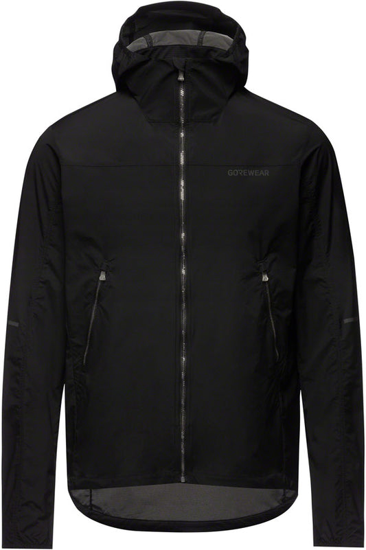 Gorewear Fernflow Hooded Windbreaker - Black Men's X-Large