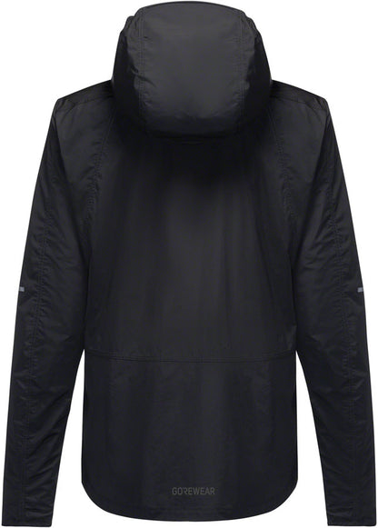 Gorewear Fernflow Hooded Windbreaker - Black Women's Small