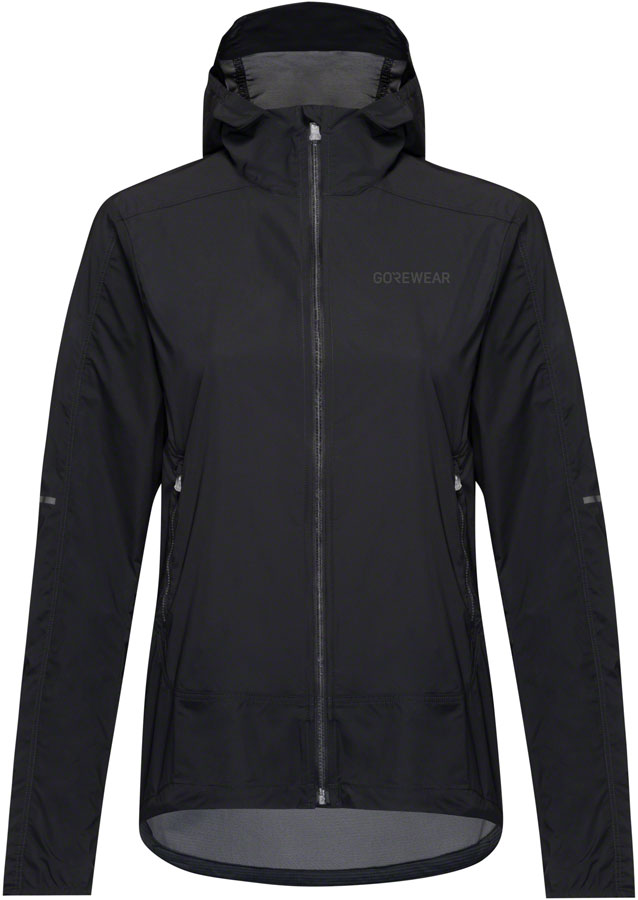 Gorewear Fernflow Hooded Windbreaker - Black Women's Small