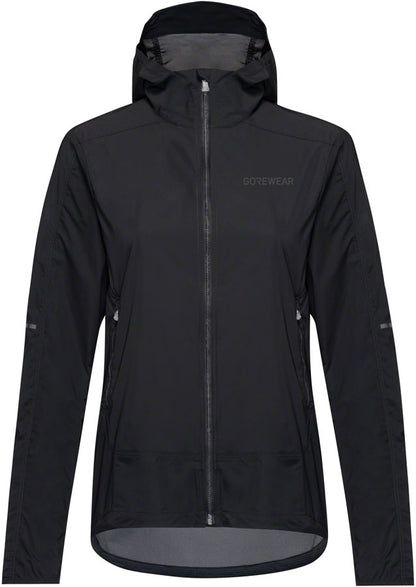Gorewear Fernflow Hooded Windbreaker - Black Women's Small