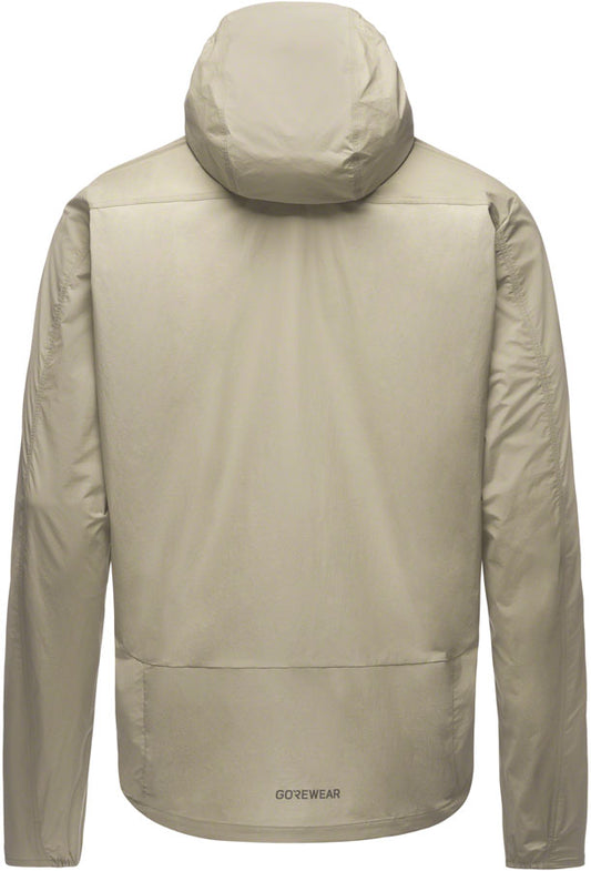 Gorewear Fernflow Hooded Windbreaker - Beige Mens Large