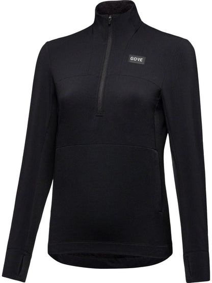 Gorewear Trail KPR Hybrid 1/2-Zip Jersey - Black Women's Large