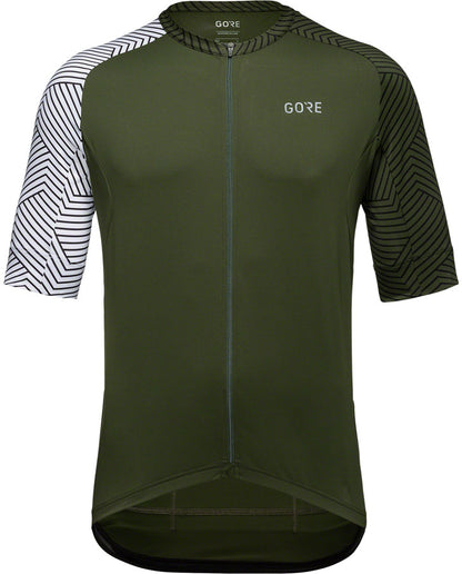Gorewear C5 Jersey - Utility Green/White Men's Small