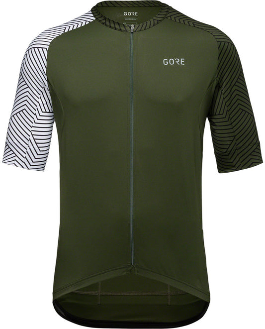 Gorewear C5 Jersey - Utility Green/White Men's Small