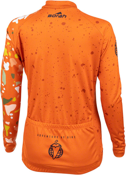 Salsa Women's Terrazzo Long Sleeve Jersey - 3X-Large Orange