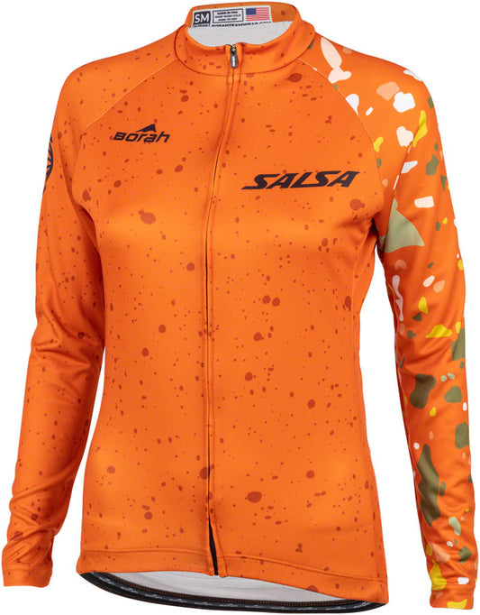 Salsa Women's Terrazzo Long Sleeve Jersey - X-Large Orange