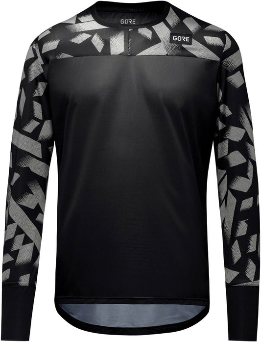 Gorewear Trail KPR Daily Long Sleeve Jersey - Black/Lab Gray Men's Medium