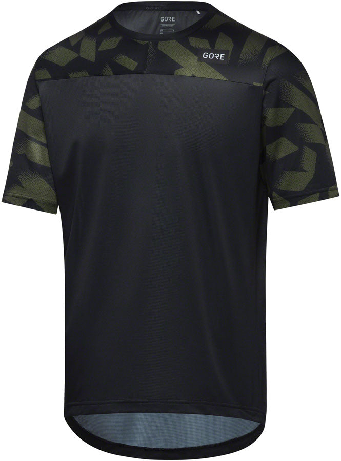 Gorewear Trail KPR Daily Jersey - Black/Green Men's Large