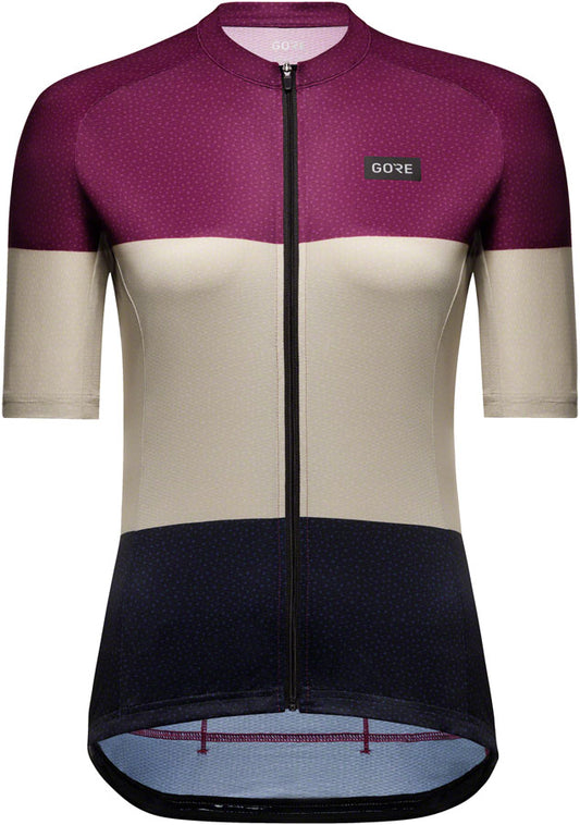 Gorewear Spirit Stripes Jersey - Purple/Beige Women's Medium 8/10