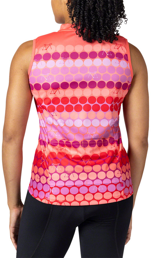 Terry Breakaway Mesh Sleeveless Jersey - Pink Dot X-Large