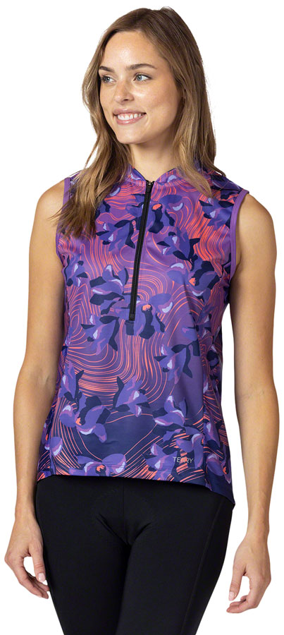 Terry Breakaway Mesh Sleeveless Jersey - Contour Large