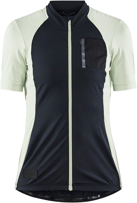 Craft ADV Offroad Jersey - Short Sleeve Black/Celadon Large Women's