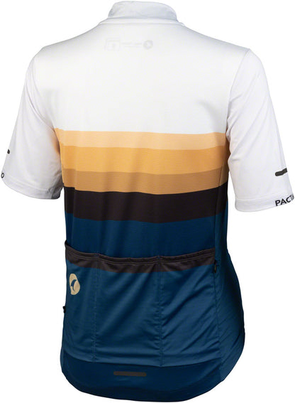 Salsa Latitude Women's Jersey - White Navy Blue Black  w/ Stripes 2X-Large