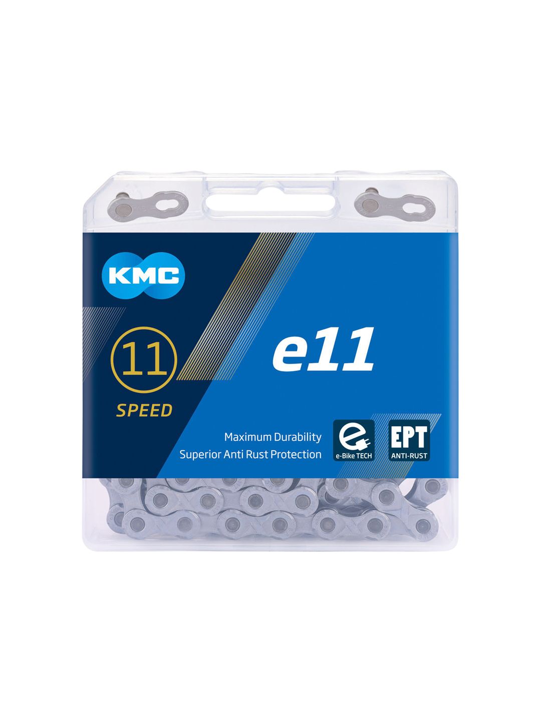 KMC e11 EPT eBike Chain - 11 Speed 136 Links Grey