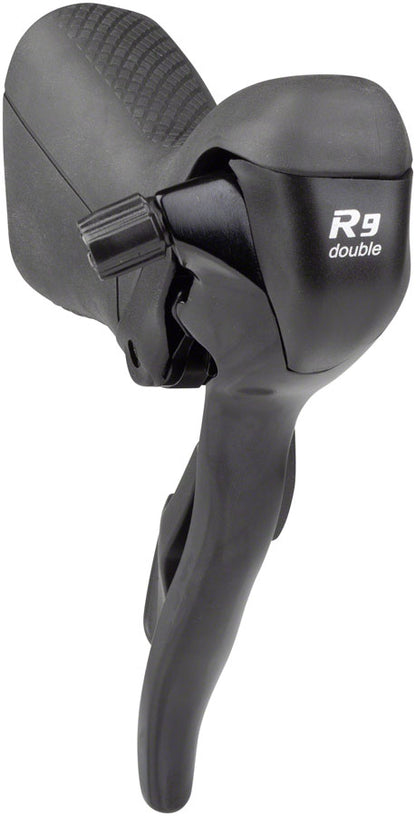 microSHIFT R9 Left Drop Bar Shift Lever - Double Shimano Compatible Black