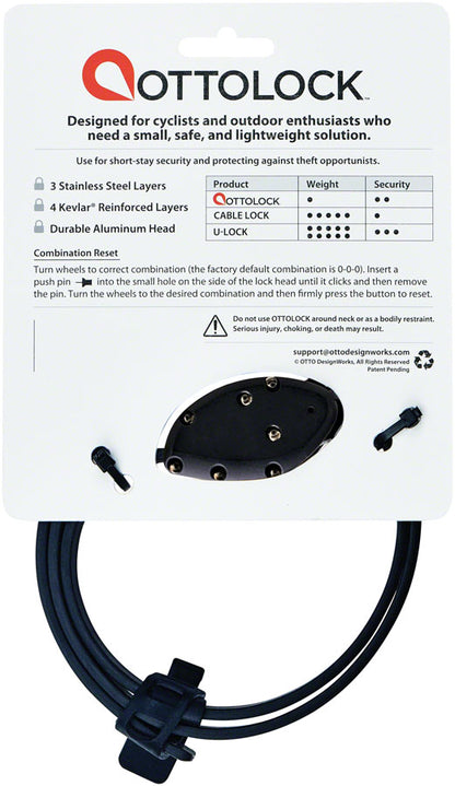 OTTOLOCK Original Cinch Lock -18" Stealth Black