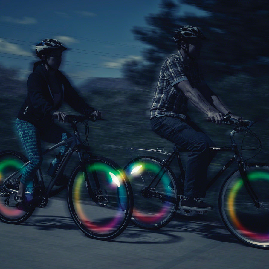 Nite Ize SpokeLit Disc-O Select: 2-Pack Multi-Color LED