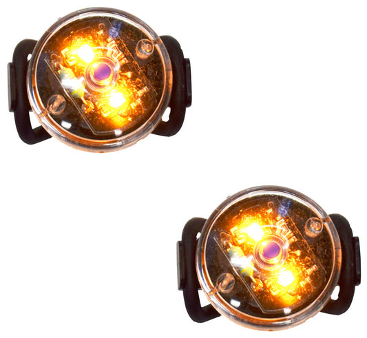 Planet Bike Button Blinky Side Light Set Amber