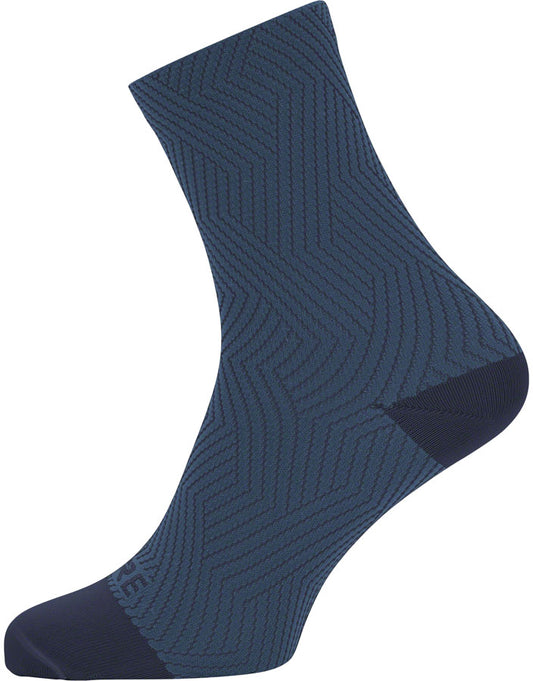 Gorewear C3 Mid Socks - 6.7" Orbit Blue/Deep Water Blue Men's 6-7.5