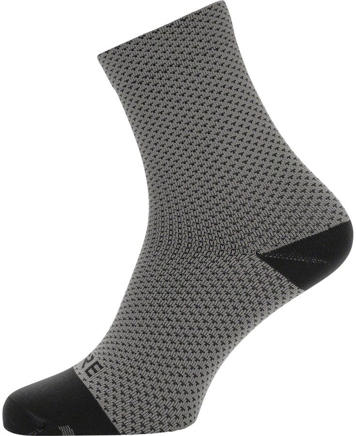 Gorewear C3 Dot Mid Socks - 6.7" Graphite Gray/Black Men's 6-7.5