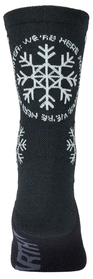 45NRTH We're Here For It Midweight Wool Sock - Blue/Light Blue Large