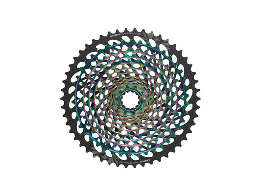 SRAM XX1 Eagle AXS XG-1299 Cassette - 12-Speed 10-50t Rainbow For XD Driver Body
