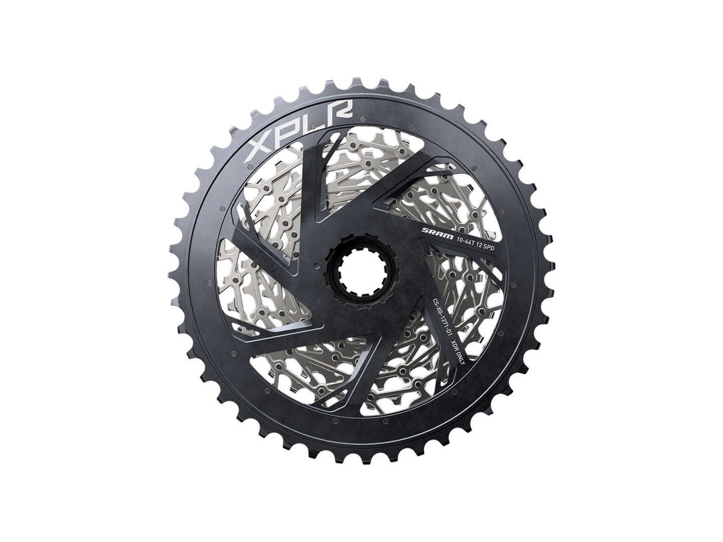 SRAM XPLR XG-1271 Cassette - 12-Speed 10-44t Silver For XDR Driver Body D1