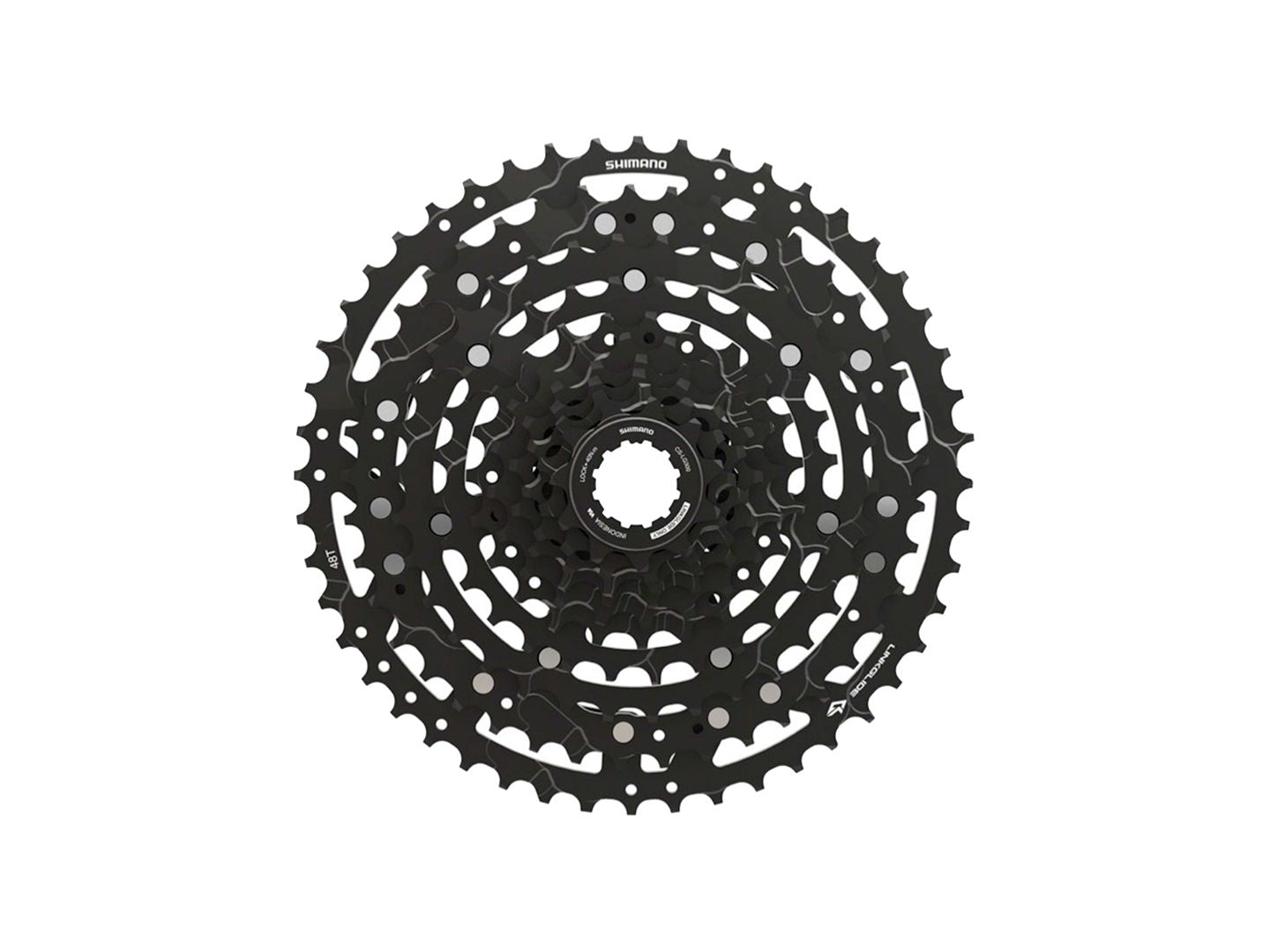 Shimano CUES  CS-LG300-10 Cassette - 10-Speed 11-48t LINKGLIDE Black